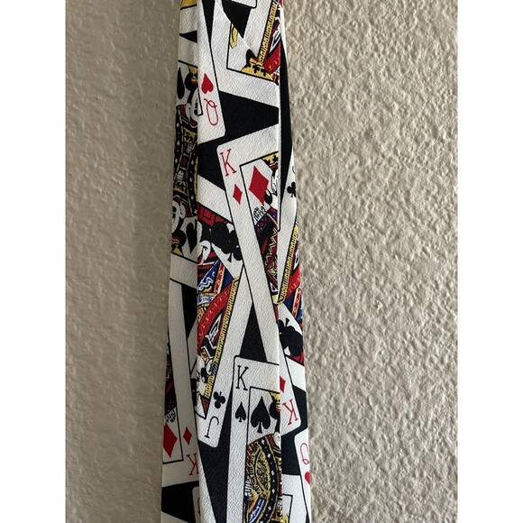 Disney Balancine Inc Tie Works Mickey Mouse Playing Cards Necktie - Picture 2 of 8